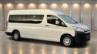 2019 Toyota Hiace Commuter Bus (French Vanilla) Pre-Owned Car Thumbnail