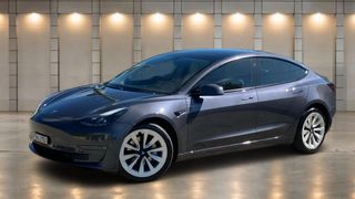 2022 Tesla Model 3 Long Range Sedan (Midnight Silver) Pre-Owned Car Thumbnail
